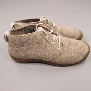 Keen Shoes Mens Size 13 Beige Wool Felt Chukka Lace Up Casual Gum Sole 1026806